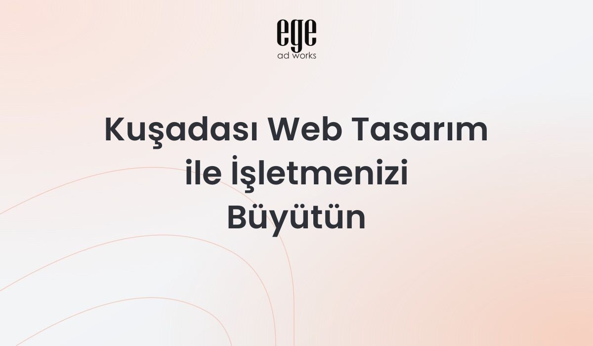 Kuşadası web tasarım hizmeti için modern bir işletme web sitesi ekranı